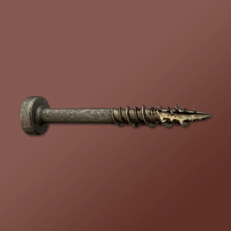 DAGGER-LOK WOOD SCREWS - SQUARE HI-LOW TYPE 17 FRAMER (LUBRICIZED) - Rcy 3d