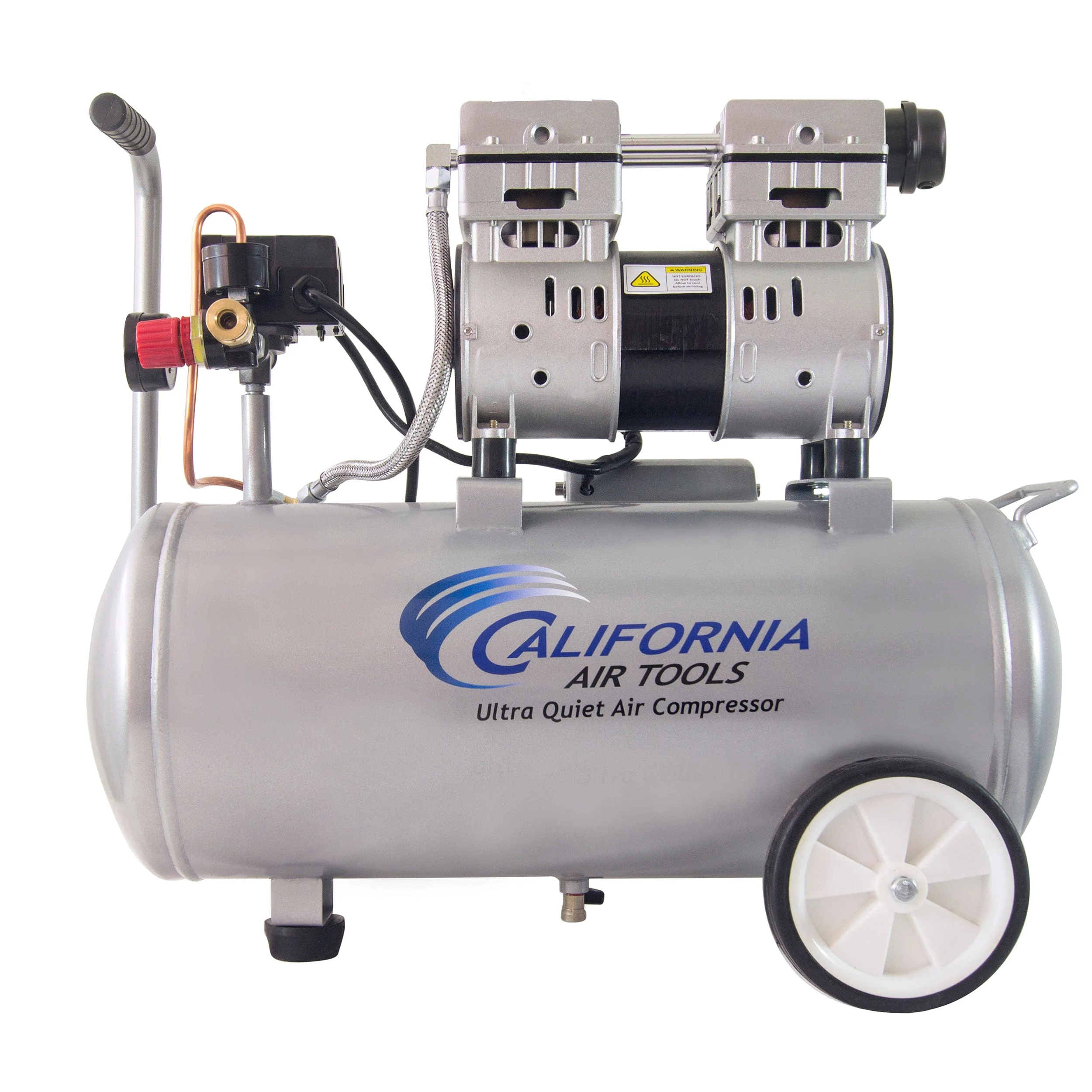 8010 Ultra Quiet and Oil-Free 1.0 HP, 8 Gal. Steel Tank Air Compressor - Rcy 3d