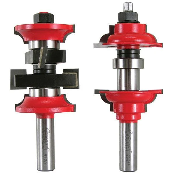 99-277 Thick Stock Door Router Bit Set Roundover 1/2