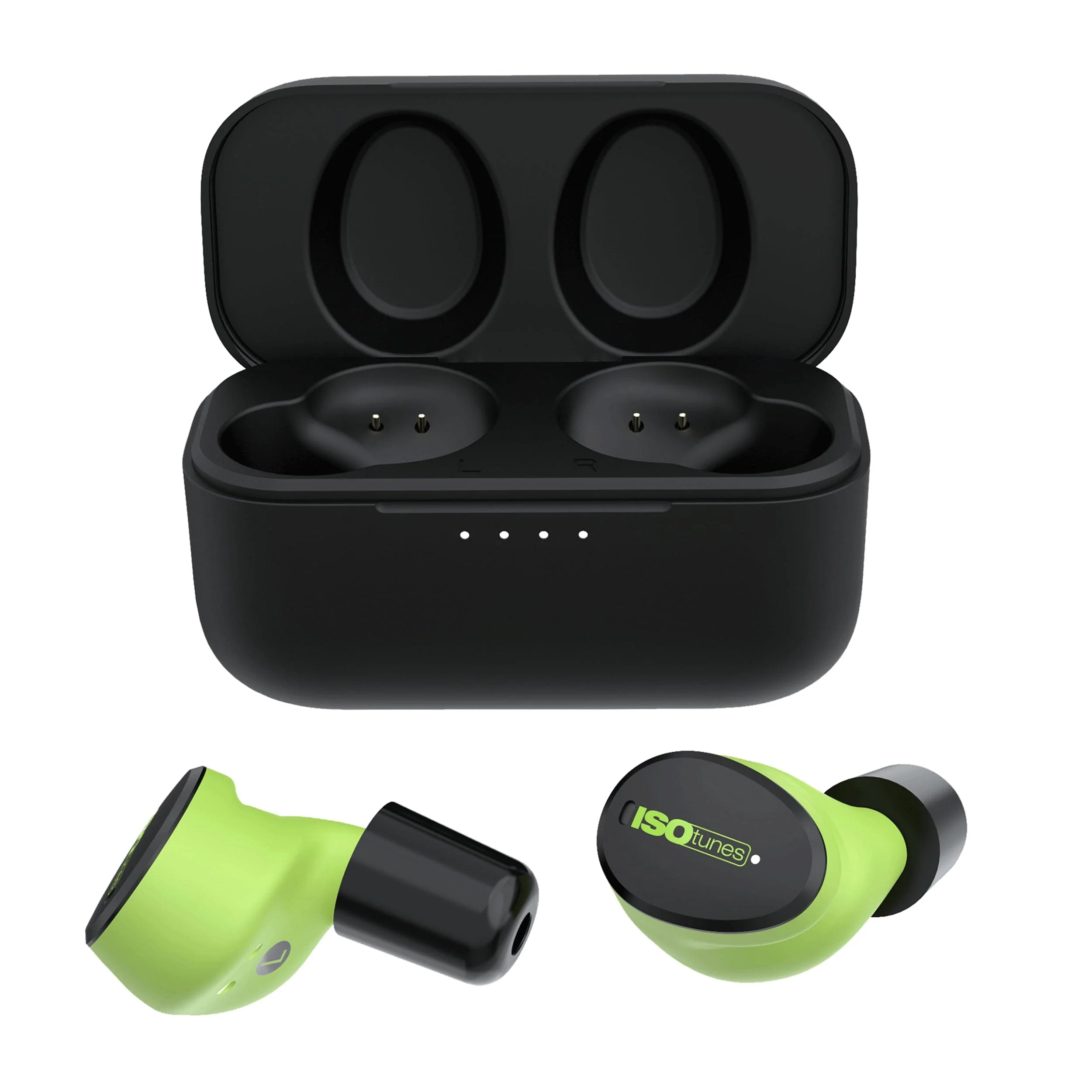 FREE Aware True Wireless Bluetooth Earbuds- Safety Green - Rcy 3d