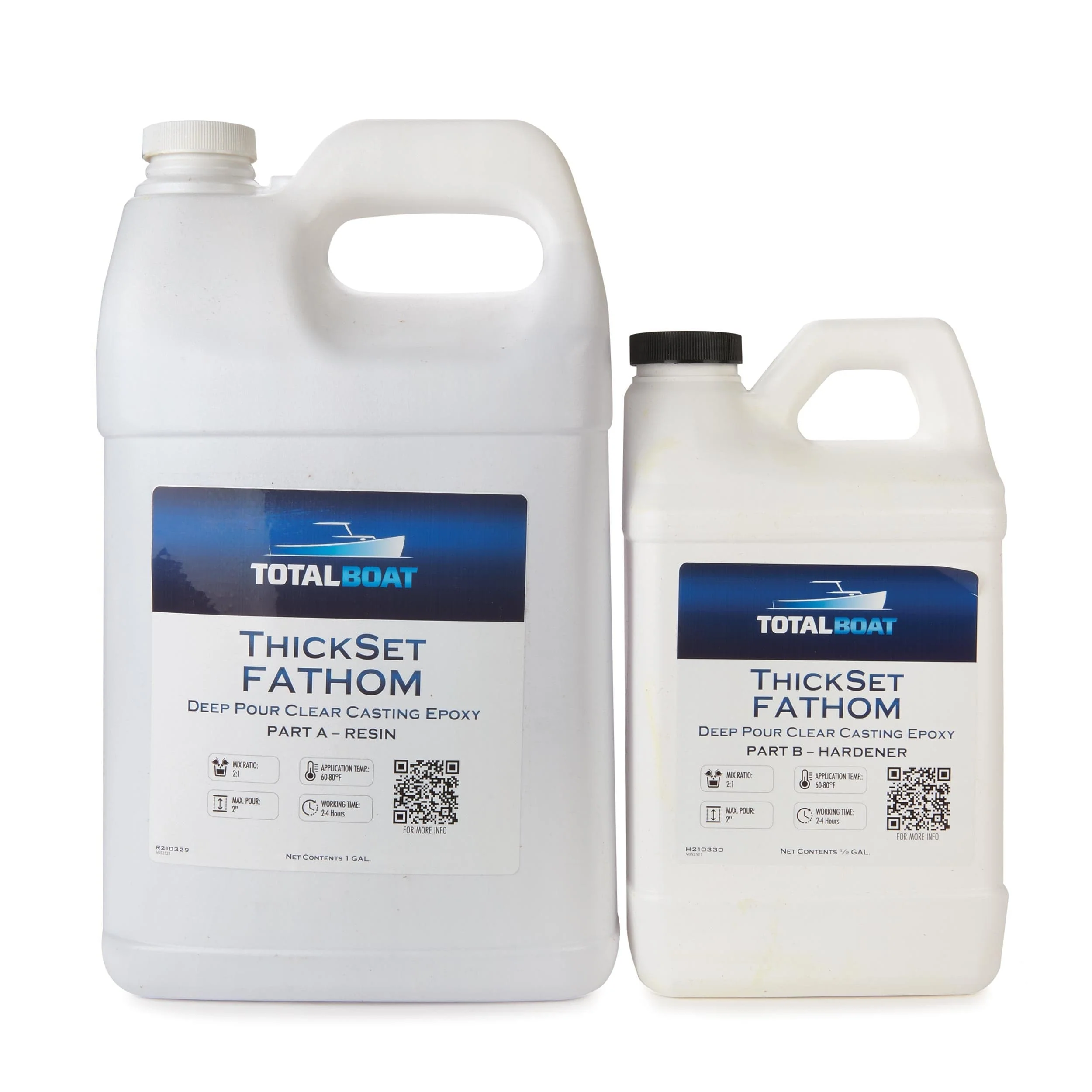 Thick Set Fathom Deep Pour Clear Casting Epoxy Resin Kit - 1.5 Gallon - Rcy 3d