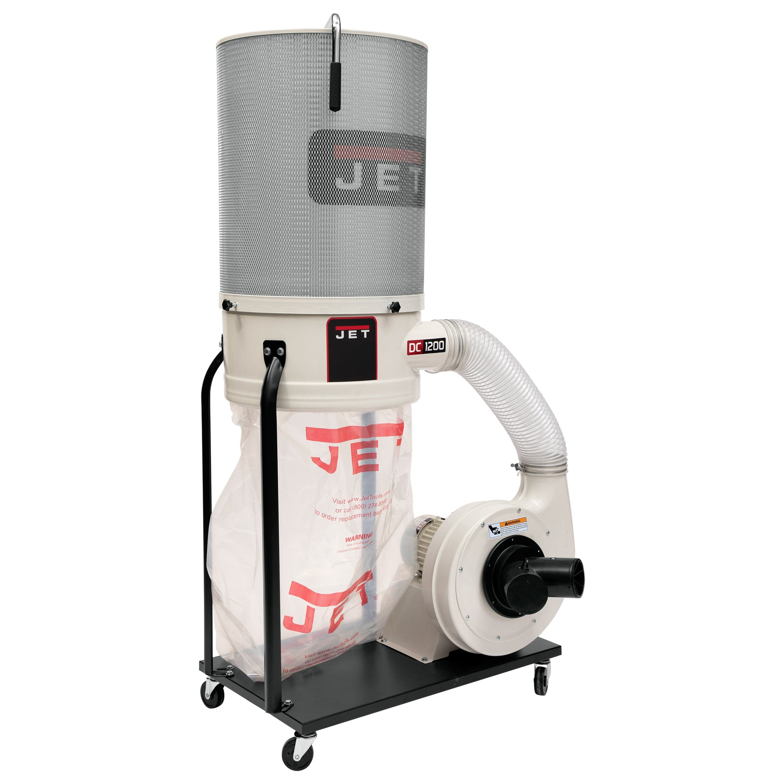 Vortex Cone Dust Collector with 2-Micron Canister Kit - 2 HP 3 Ph 230/460V - DC-1200VX-CK3 - Rcy 3d
