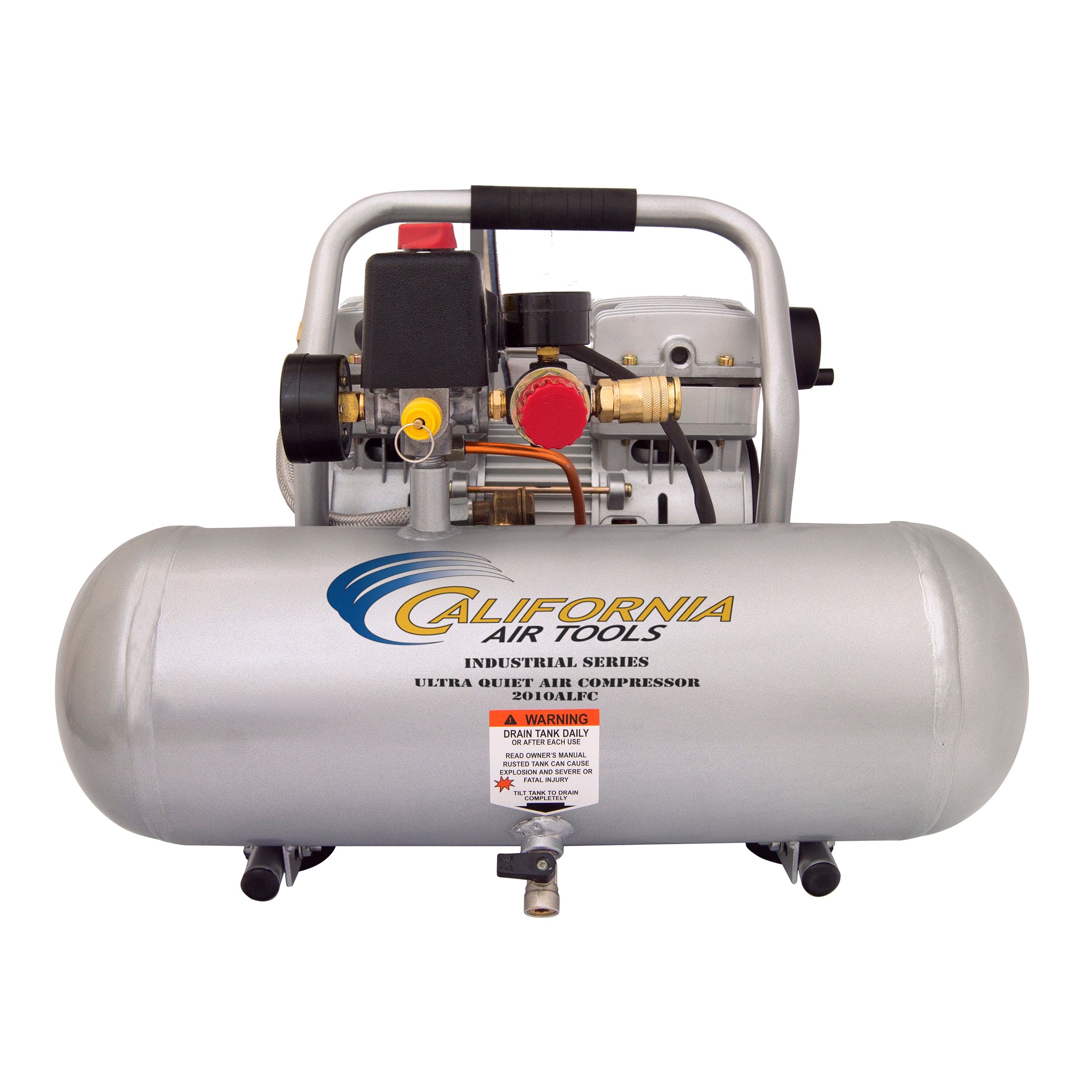 1HP 2 Gallon Oil-Free Aluminum Tank Air Compressor - Rcy 3d