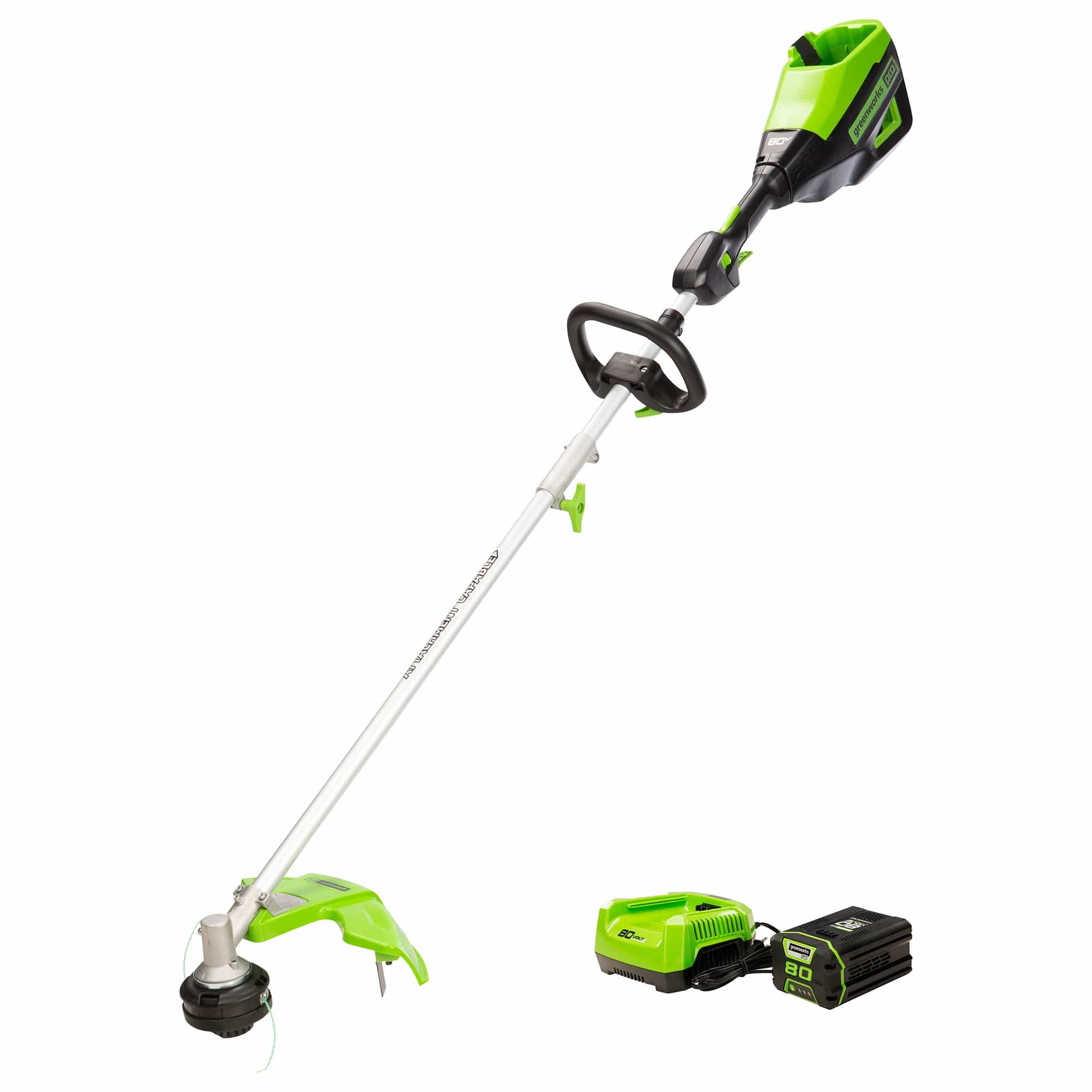 Gen II Top Mount Attachment Capable String Trimmer with 2.5Ah Battery and 4A Rapid Charger - Rcy 3d